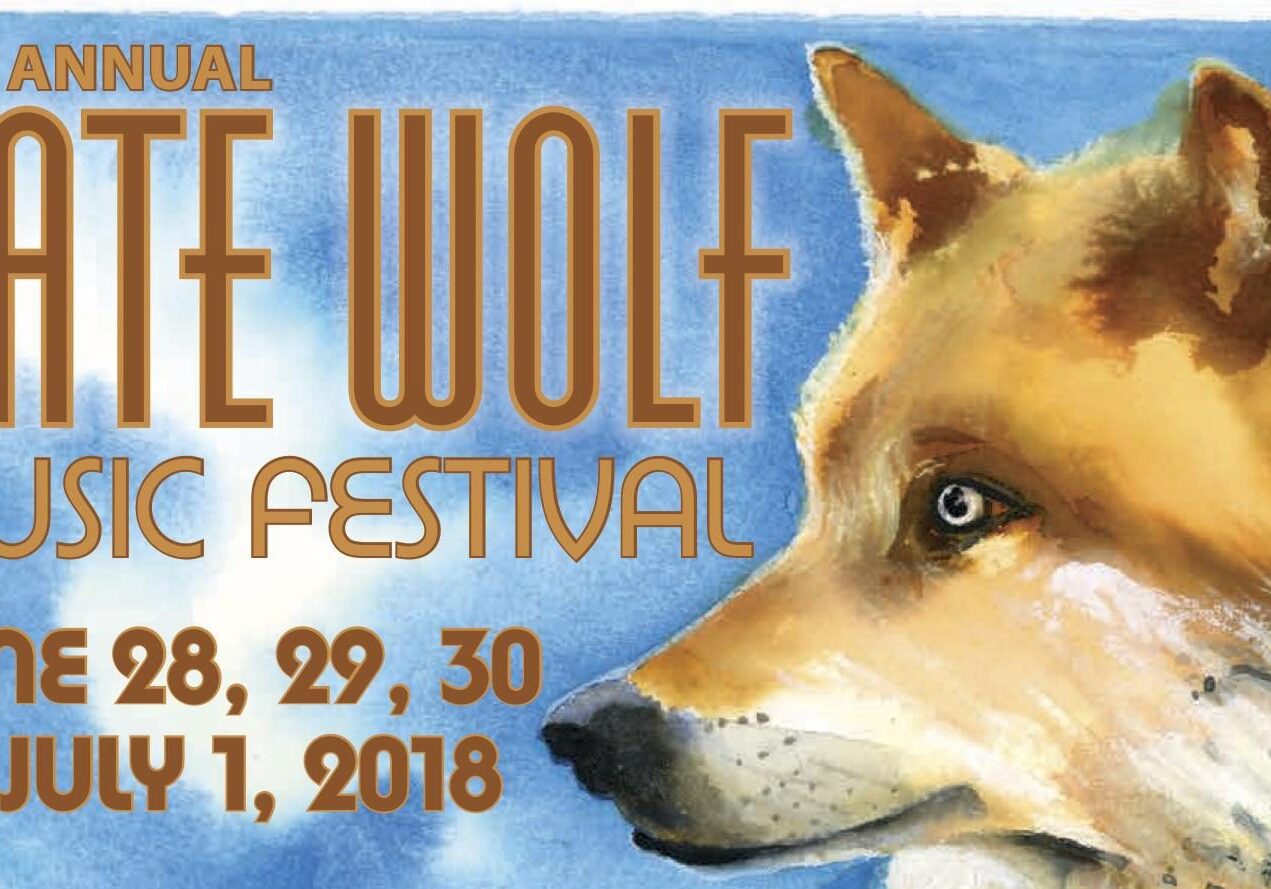 Fox illustration, Kate Wolf Music Festival poster.