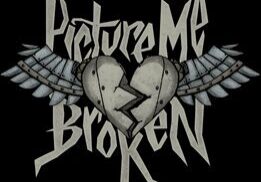 Winged heart with text "Picture Me Broken".