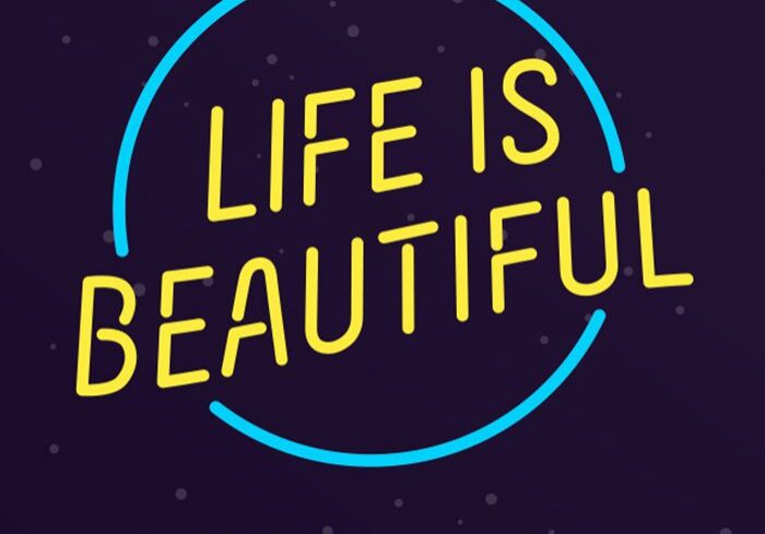 Life is Beautiful festival logo design.