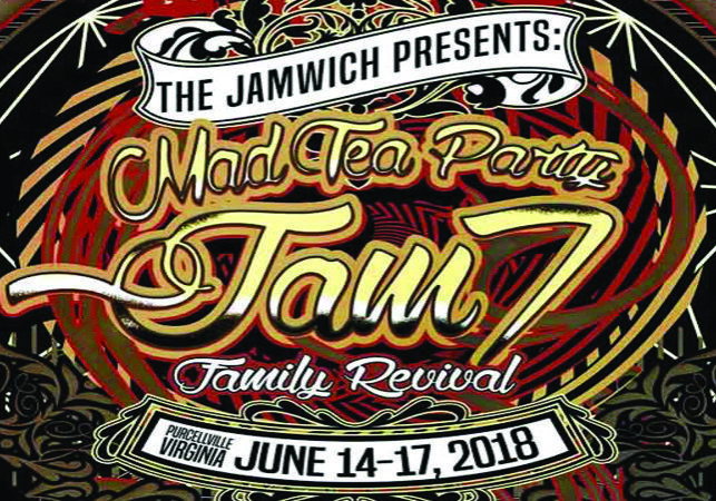 Mad Tea Party Jam 7 event poster.