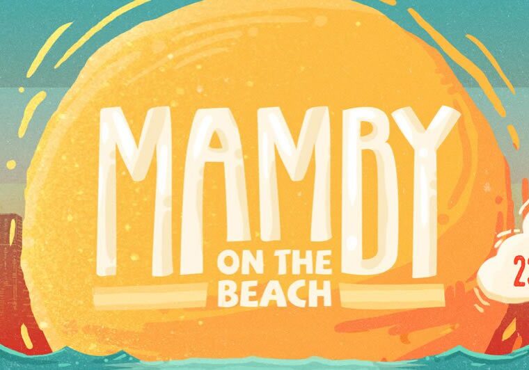 Mamby on the Beach festival poster.
