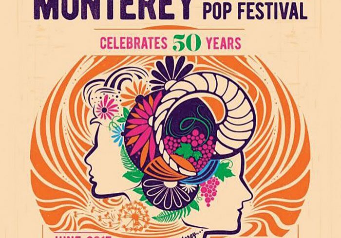 Monterey Pop Festival 50th Anniversary Poster.
