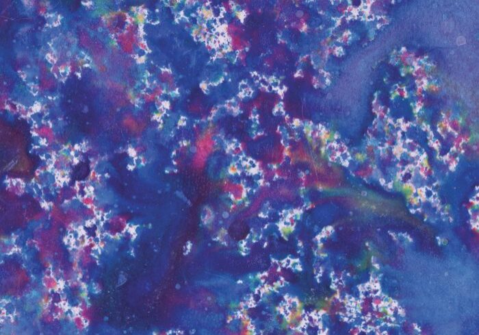 Colorful abstract pattern with blue and pink.