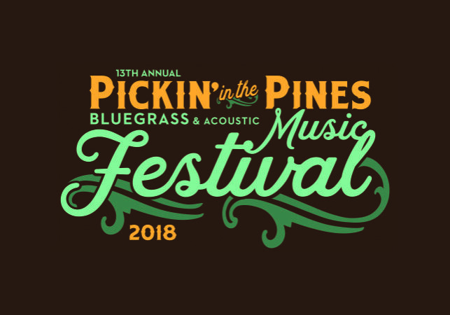 Pickin' in the Pines Festival 2018 Logo.