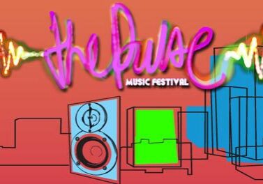 The Pulse Music Festival colorful graphic design.