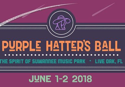 Purple Hatter's Ball event poster, 2018.