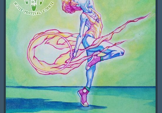 Dancer at Pyro de Mayo festival poster.