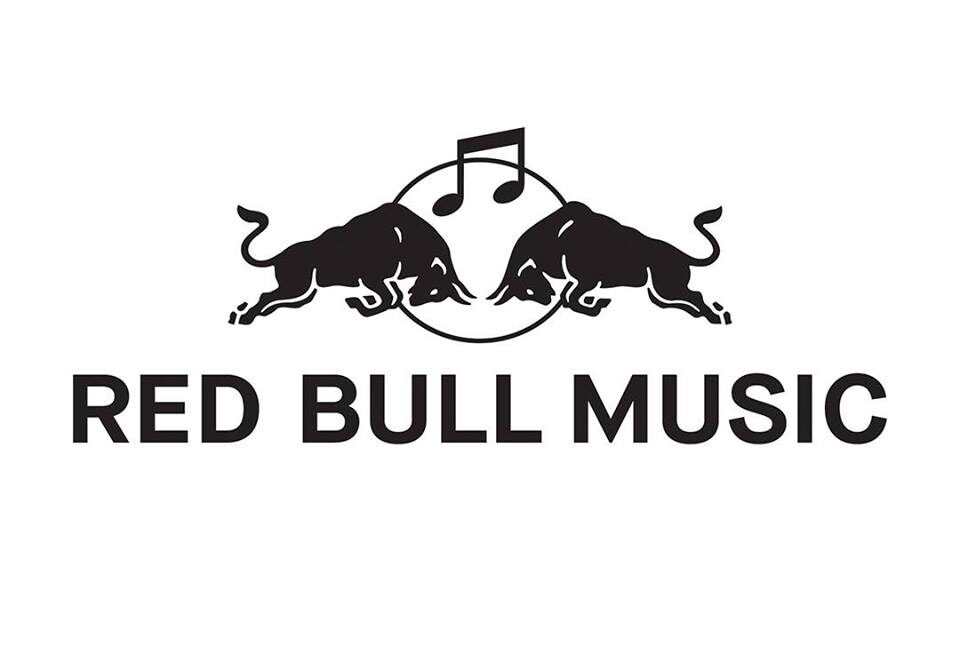Red Bull Music logo with two bulls.