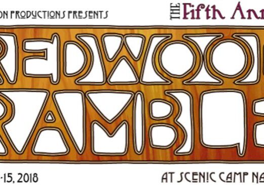 Redwood Ramble festival poster, 2018 event.