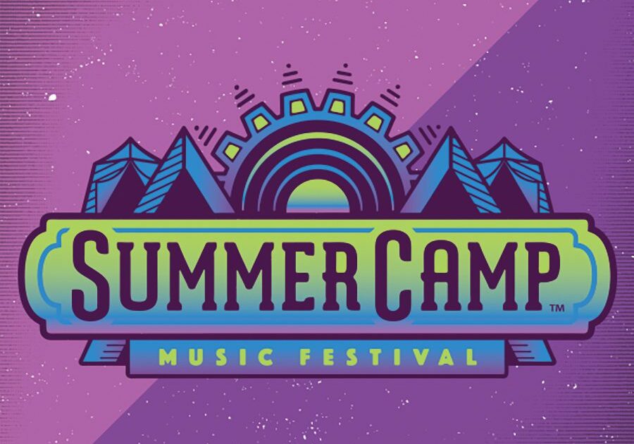 Summer Camp Music Festival logo on purple.
