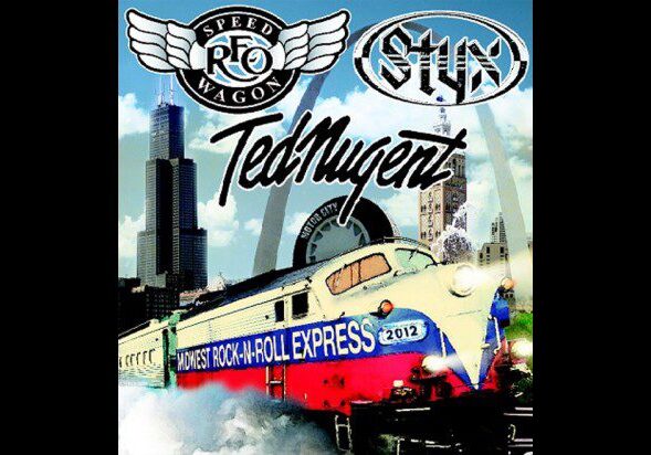 Midwest Rock-N-Roll Express tour poster.